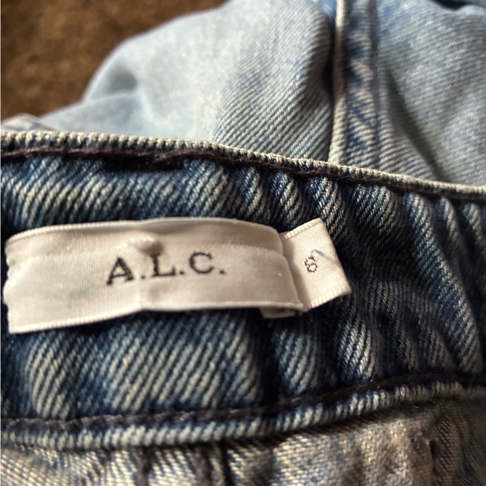 A.L.C. High Rise Blue Jeans - Picture 3 of 7